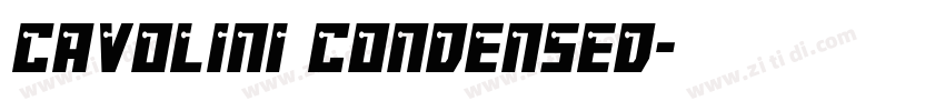 Cavolini Condensed字体转换